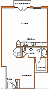 Loft-7 - 1 Bdr / 1 Bath - 918 Sq. Ft.*